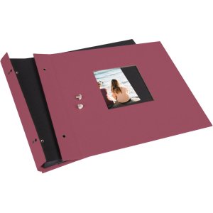 Goldbuch Álbum de rosca Bella Vista fucsia 30x25 cm 40 páginas negras