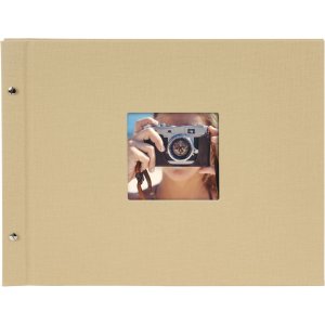 Goldbuch Álbum de rosca Bella Vista Trend arena 39x31 cm 40 páginas negras