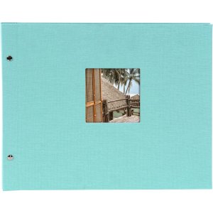 Goldbuch Álbum de rosca Bella Vista Trend aqua 39x31 cm 40 páginas negras