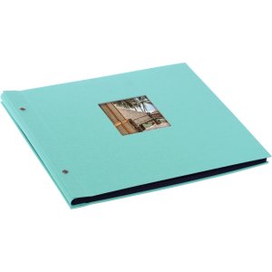 Goldbuch Álbum de rosca Bella Vista Trend aqua 39x31 cm 40 páginas negras