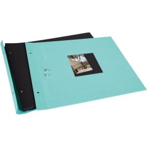 Goldbuch Álbum de rosca Bella Vista Trend aqua 39x31 cm 40 páginas negras