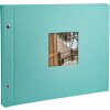 Goldbuch Álbum de rosca Bella Vista Trend aqua 39x31 cm 40 páginas negras