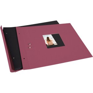 Goldbuch Álbum de rosca Bella Vista fucsia 39x31 cm 40 páginas negras
