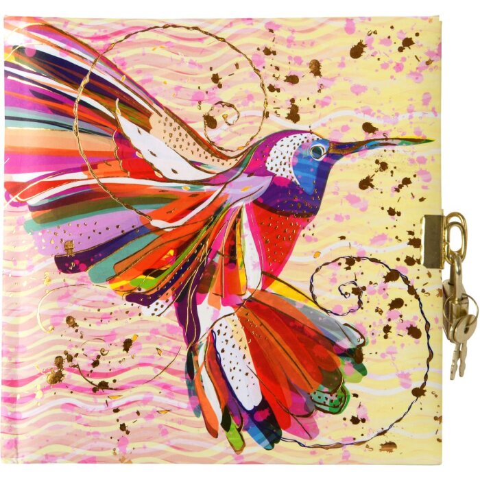 Goldbuch diario Flor Kolibri 16,5x16,5 cm 96 páginas blancas
