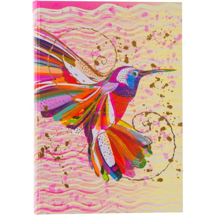 Cuaderno Goldbuch A5 Flor Kolibri 15x21 cm 200 páginas color crema