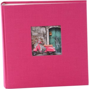 Goldbuch Álbum de Fotos Bella Vista 25x25 cm Cubierta de Lino 60 Páginas Blancas
