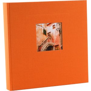 Goldbuch Álbum de Fotos Bella Vista 25x25 cm Cubierta de Lino 60 Páginas Blancas