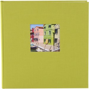 Goldbuch Álbum de Fotos Bella Vista 25x25 cm Cubierta de Lino 60 Páginas Blancas