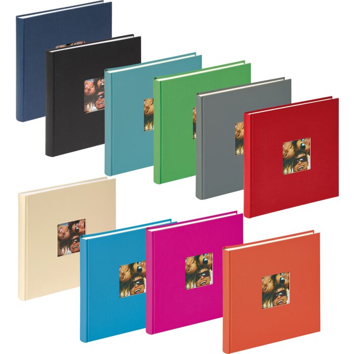 Walther Design Álbum de fotos Fun Papel estructurado 26x25 cm 40 páginas blancas