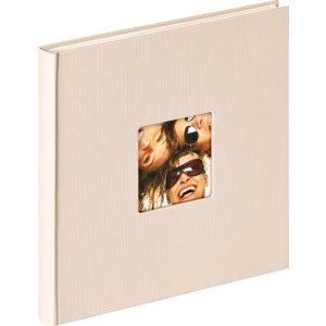 Walther Design Álbum de fotos Fun Papel estructurado 26x25 cm 40 páginas blancas