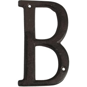 Letras de hierro fundido 13 cm A-Z y &