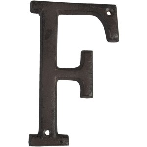 Letras de hierro fundido 13 cm A-Z y &