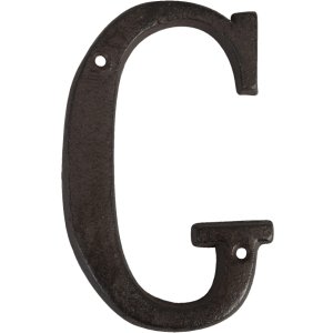 Letras de hierro fundido 13 cm A-Z y &