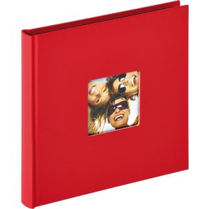 Álbum de diseño Fun rojo, 18x18 cm