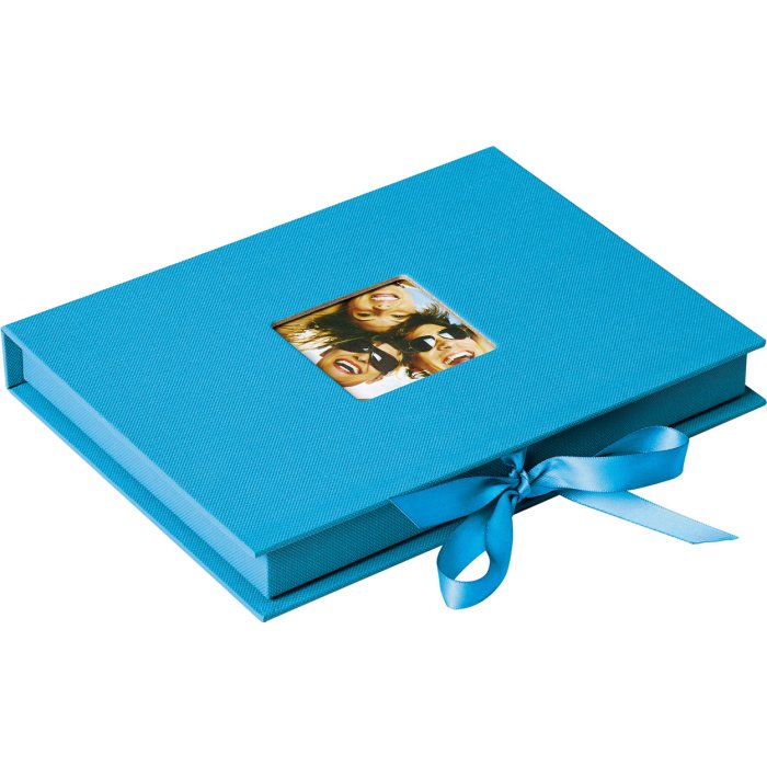 Caja de regalo para fotos Fun ocean blue 13x18 cm
