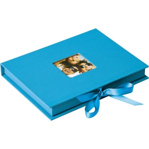 Caja de regalo para fotos Fun ocean blue 13x18 cm