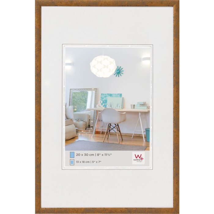 Marco de plástico Walther New Lifestyle taupe 50x70 cm
