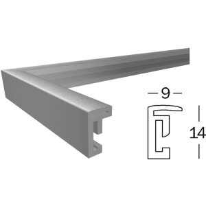 Marco de plástico Walther New Lifestyle DIN A2 plata 42x59,4 cm