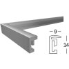 Marco de plástico Walther New Lifestyle DIN A2 plata 42x59,4 cm