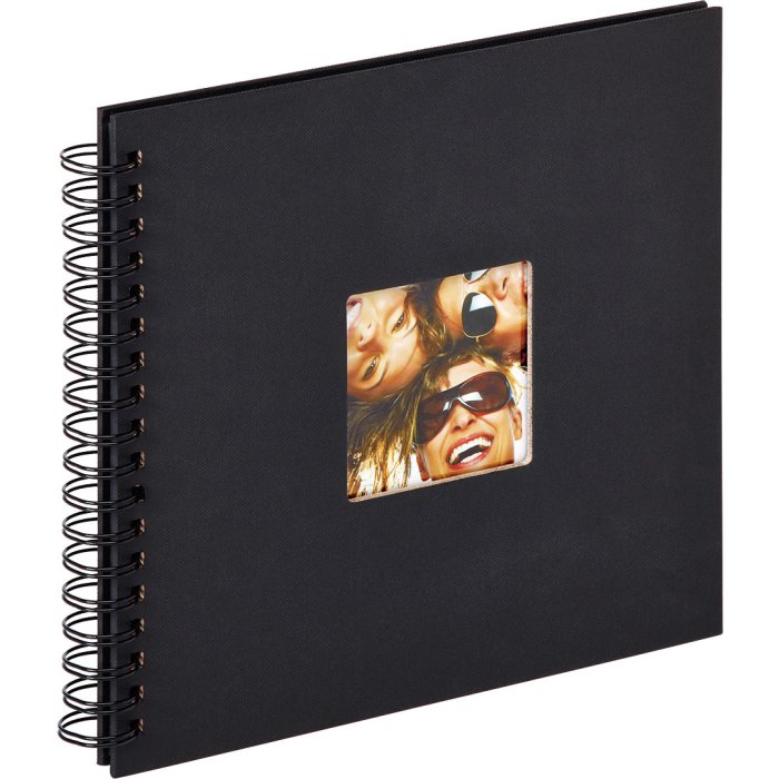 Walther Álbum espiral Fun negro 26x25 cm 40 páginas negras