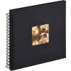 Walther Álbum espiral Fun negro 26x25 cm 40 páginas negras