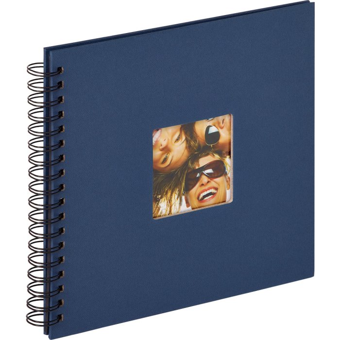 Walther Álbum espiral Fun azul 26x25 cm 40 páginas negras