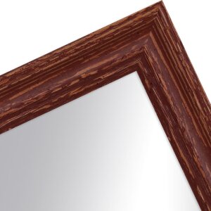 Espejo Vidrio Marco de madera H740 marrón 30x45 cm