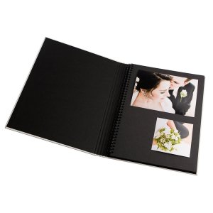 HNFD Álbum de fotos BELDA Lino 22x29,7 cm 30 páginas negro