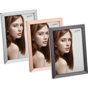 Marco de fotos alto brillo Nora 3 colores 10x15 cm, 13x18...