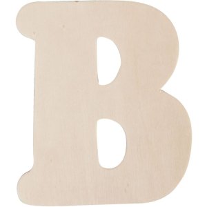 Letras de madera de la A a la Z 11 cm