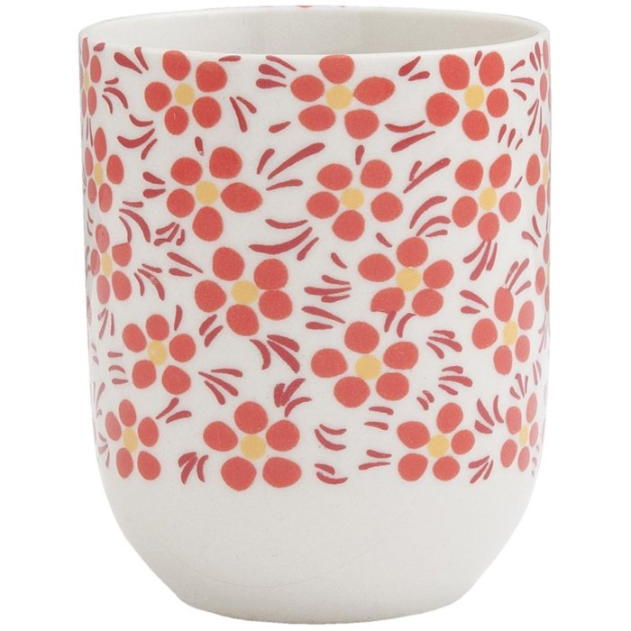 6CEMU0031 Taza Clayre Eef Flores Rojas - rojo