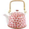 6CETE0031 Tetera blanca-roja by Clayre Eef