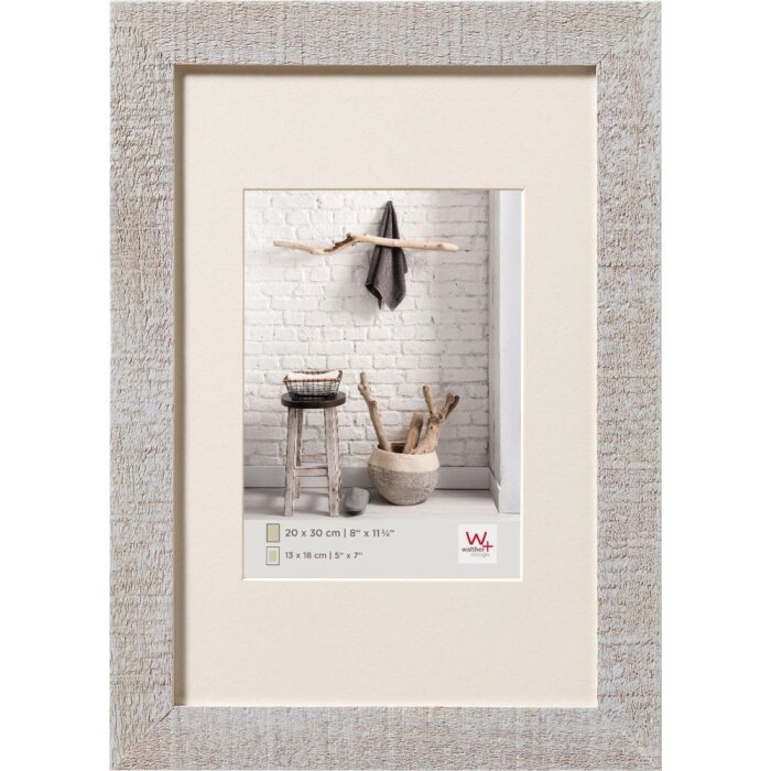 Marco de madera HOME 30x40 cm gris claro