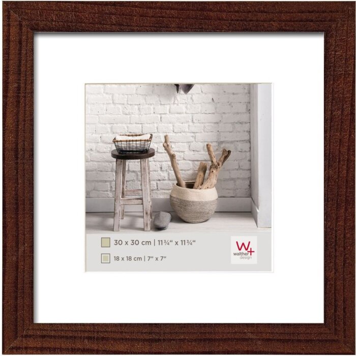 Marco de madera 40x40 cm HOME nogal