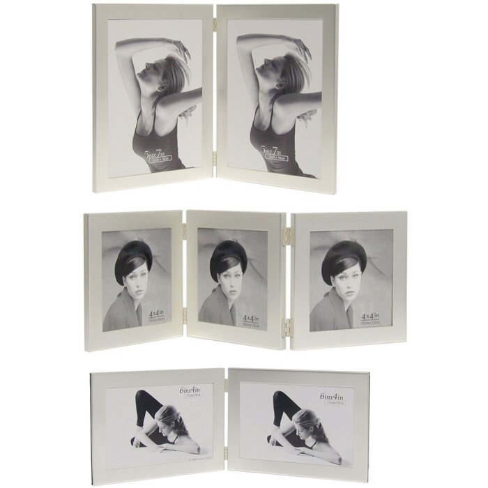 Marcos múltiples Samana plata mate 10x10 cm, 10x15 cm y 13x18 cm