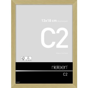 Nielsen Marco de aluminio C2 13x18 cm estructura oro mate