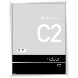 Marco de aluminio Nielsen C2 15x20 cm blanco brillante