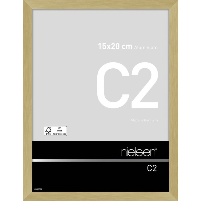 Nielsen Marco de aluminio C2 15x20 cm estructura oro mate