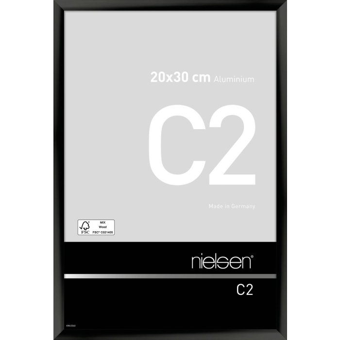 Marco de aluminio Nielsen C2 20x30 cm anodizado negro brillante