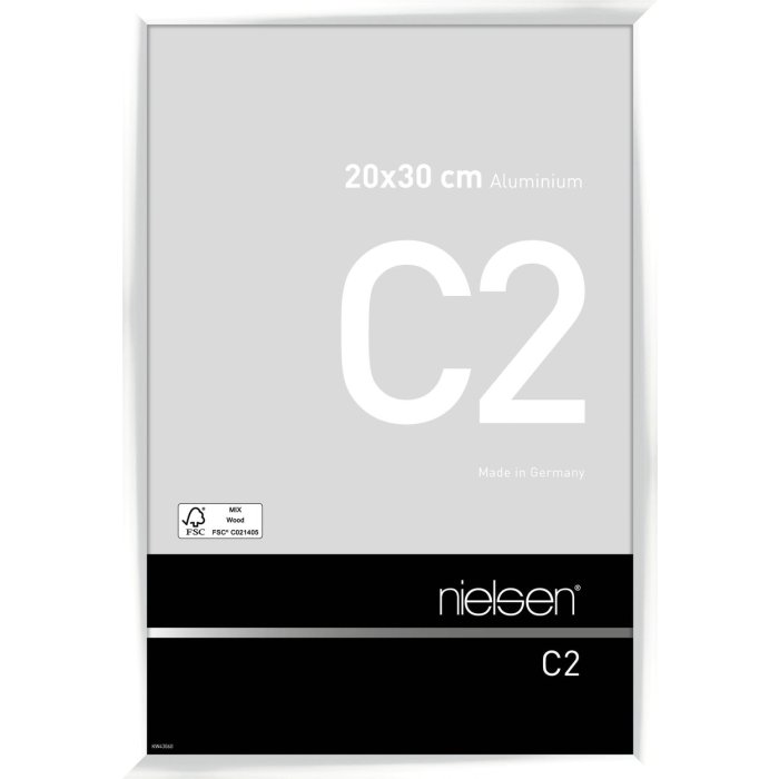 Marco de aluminio Nielsen C2 20x30 cm blanco brillante