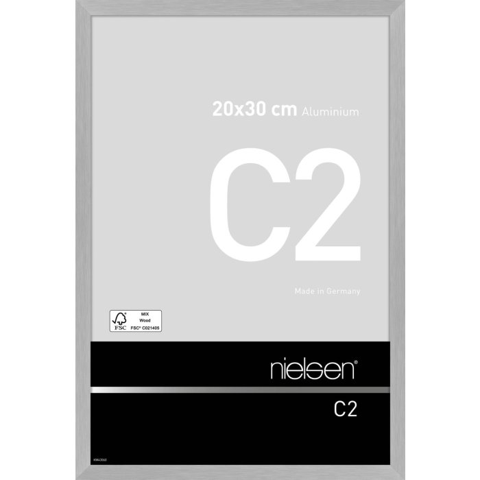 Nielsen Marco de aluminio C2 20x30 cm estructura plata mate