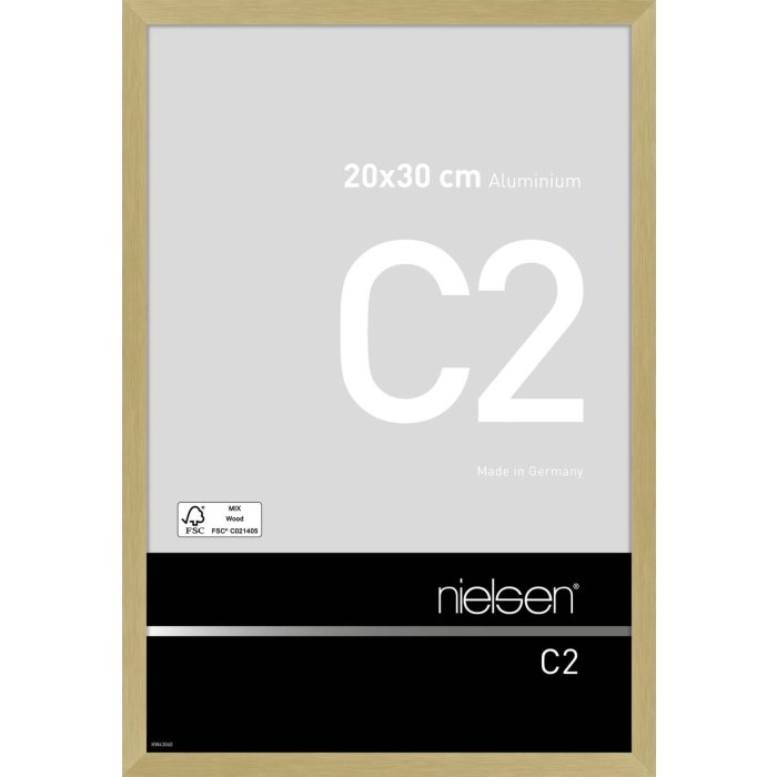 Nielsen Marco de aluminio C2 estructura oro mate 20x30 cm
