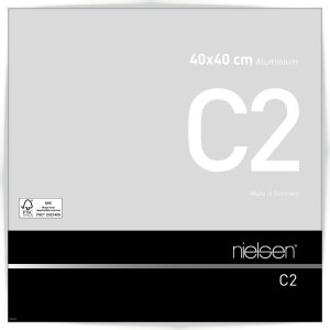 Marco de aluminio Nielsen C2 40x40 cm blanco brillante