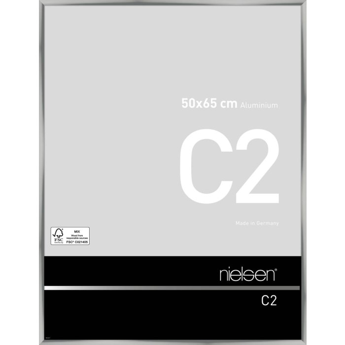Marco de aluminio Nielsen C2 50x65 cm plata
