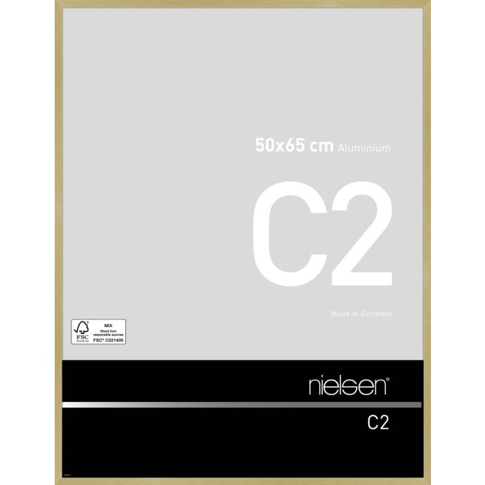 Marco de aluminio Nielsen C2 50x65 cm oro mate texturado