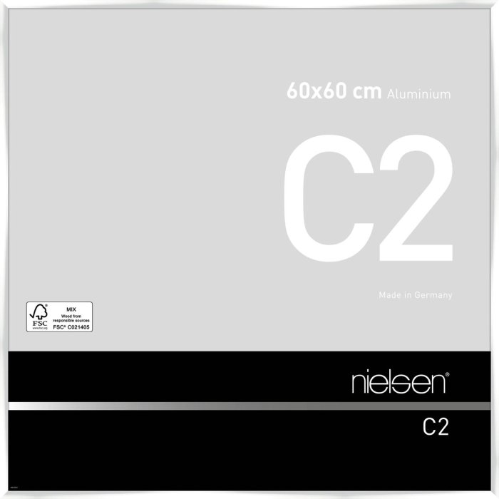 Marco de aluminio Nielsen C2 60x60 cm blanco brillante