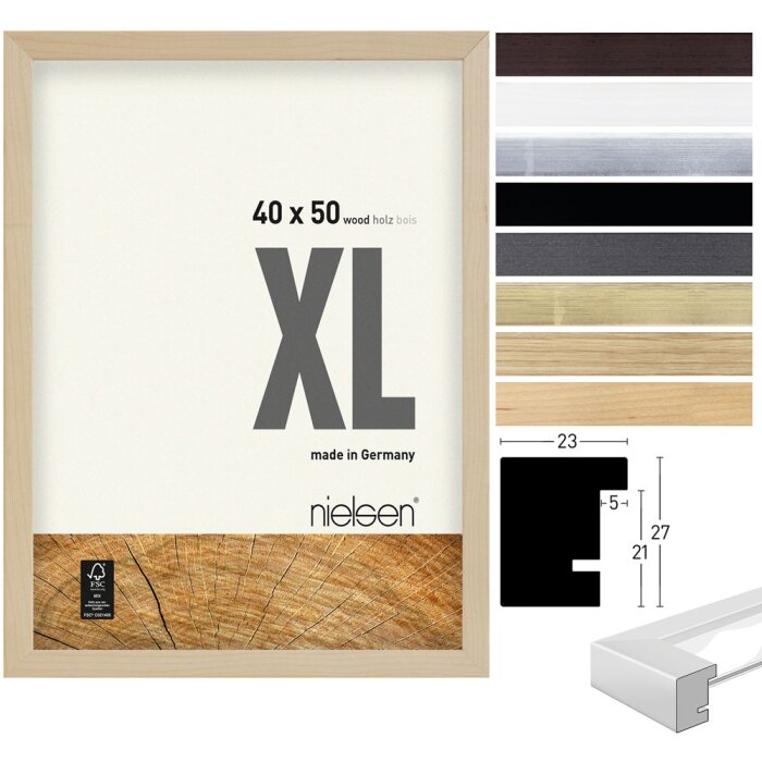 Marco de madera Nielsen XL 40x50 cm - 70x100 cm