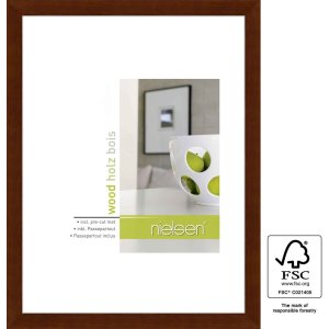 Marco de madera Apollon 21x30 cm plata
