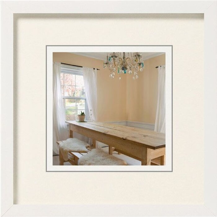 Marco de madera Walther Pimientos 20x20 cm blanco polar