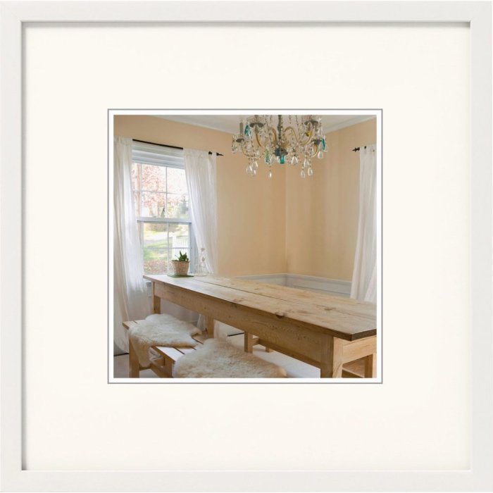 Marco de madera Walther Pimientos 30x30 cm blanco polar